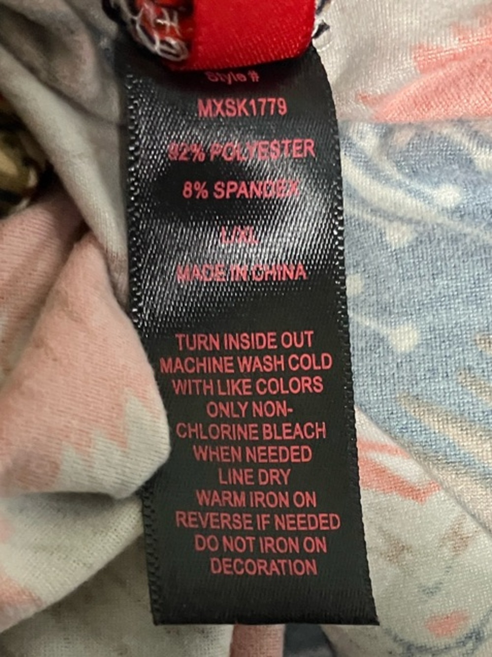 Hot Kiss Chevron A-Line Skirt in Black, Red, and Tan - Picture 6 of 8